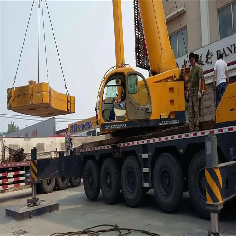 平桥当地吊车出租|机器吊装|75吨|工厂搬迁服务